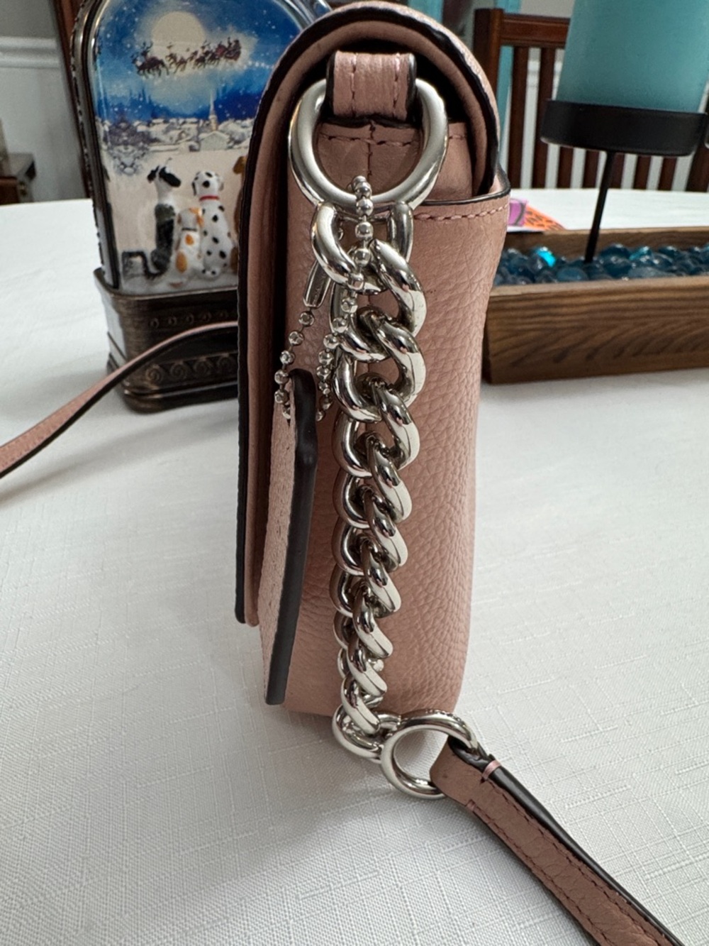 Coach Crosstown Vintage Leather Turnlock Crossbody - Blush Pink - Picture 3 of 16